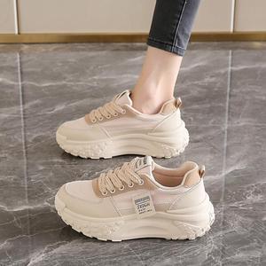 Khaki breathable sports shoes, trendy and fashionable, casual and comfortable,thick-soled walking shoes,<b>for</b> couples,summer style - Product Image 5