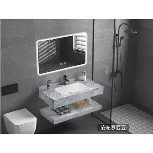 Хорошее качество, хорошо продается, мраморный шкаф для ванной комнаты, комбинированный настенный шкаф