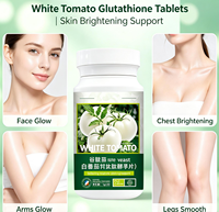 Comprimés de levure de glutathion de tomate blanche naturelle adulte blanchissant la peau éclaircissant et antioxydant soutien