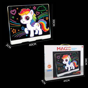 Tableau d'écriture LCD réutilisable <span class=keywords><strong>Magic</strong></span> Glow Drawing, protection des yeux, tableau lumineux pour enfants - Product Image 6