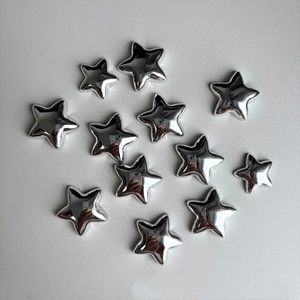 Nuevos Imanes de Resina para Refrigerador, <span class=keywords><strong>Serie</strong></span> Estrella Plateada, Decoración para el Hogar y la Cocina, Pegatinas Magnéticas - Product Image 4