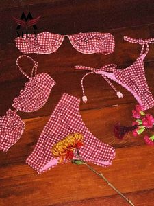 MLY Maßgefertigter Schwarzer Tanga-<span class=keywords><strong>Bikini</strong></span> 2025, Neu, Einfarbig, Sexy Push-up-<span class=keywords><strong>Bikini</strong></span>, Doppellagiger Badeanzug - Product Image 4