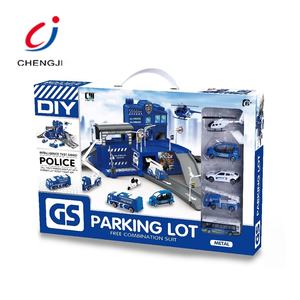 Pista de Carreras de Plástico para Niños con Diseño de Aeropuerto, Juguete de Pista con <span class=keywords><strong>Coches</strong></span> de Policía - Product Image 5