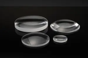 Grande siza lente personalizzata silice fusa