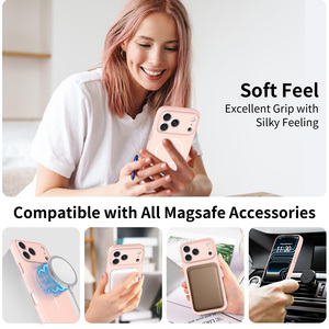 Custodia Magnetica Lusso <span class=keywords><strong>Rosa</strong></span> Opaco Morbida al Tatto per <span class=keywords><strong>iPhone</strong></span> 18 17 16 15 14 <span class=keywords><strong>13</strong></span> <span class=keywords><strong>Pro</strong></span> <span class=keywords><strong>Max</strong></span> Antiurto Personalizzabile - Product Image 3