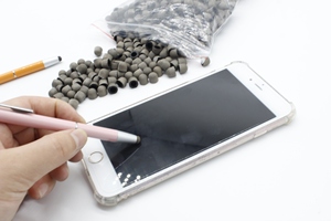 Silicone cao su Sợi dẫn điện bút stylus lời khuyên cho màn hình cảm ứng dẫn điện Bạc sợi mịn ngòi - Product Image 4