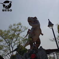 Dinosaure T-Rex réaliste fabriqué en usine, animatronique avec matériaux en acier et silicone pour parcs d'aventure, zones pour enfants à domicile