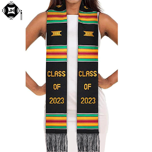 Kente <span class=keywords><strong>Graduation</strong></span> Stole Classe de 2025 | Célébrez la culture avec l'étole de <span class=keywords><strong>graduation</strong></span> africaine | Fabriqué avec de l'art africain authentique - Product Image 1