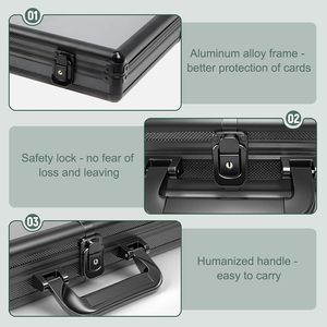 Vitrine de présentation de cartes en aluminium de grande taille, vitrine de présentation de cartes à collectionner adaptée aux cartes de sport/TCG/bijoux - Product Image 3