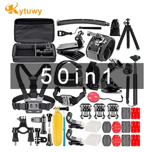 50In1 Kit di accessori per Action Camera 50 in 1 compatibile con per GoPro Go pro Hero 10 9 8 nero argento bianco Action Camera ecc