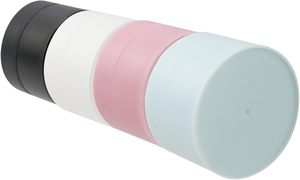 Pots en plastique PP ronds vides pour crème cosmétique pour le visage, 3 ml à 100 ml, blanc/noir/bleu/rose, avec logo personnalisé pour les soins personnels - Product Image 4