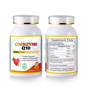 Ausreson koenzim <span class=keywords><strong>Q10</strong></span> Softgel OEM suplemen jantung bahan mentah 1000mg koenzim <span class=keywords><strong>Q10</strong></span> kapsul Softgel - Product Image 1
