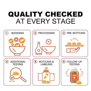 Curcuma & Gingembre Gommes à base de plantes Supplément d'aide au sommeil naturel pour adultes Soulagement du stress Soutien immunitaire Soulagement de l'anxiété - Product Image 3