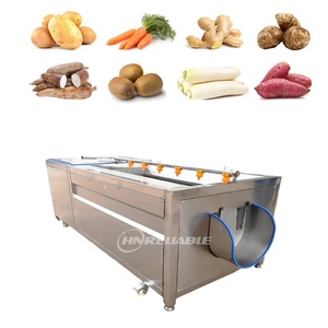 Điện thép không gỉ gốc Rau Trái Cây bàn chải con lăn <span class=keywords><strong>Peeler</strong></span> hiệu quả cao sắn khoai tây làm sạch máy lột - Product Image 4