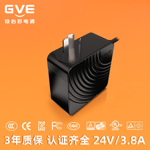 Lsu <b>Power</b> <b>Adapter</b> 24V 3.8A <b>Us</b> Plug Dc Output For Electronics - Product Image 2
