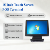 Venta al por Mayor de Fábrica: Terminal Punto de Venta (TPV) con Pantalla Táctil de 15 Pulgadas, Pantalla Dual, Hardware Todo en Uno, Caja Registradora para Comercio Minorista