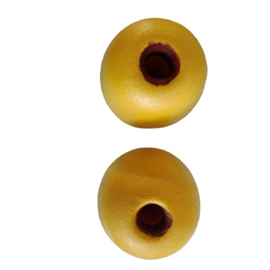 Mare all'ingrosso costiero PVC palle di schiuma <span class=keywords><strong>Bollas</strong></span> Pesca DS2 giallo forma ovale galleggiabilità 1100g utilizzato per la catena di ancoraggio produzioni di Pesca - Product Image 4