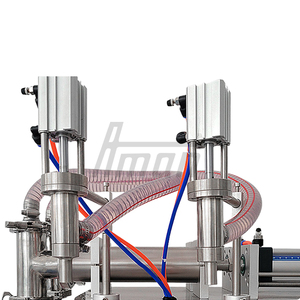 Máquina de llenado semiautomática 100mL Botellas neumáticas horizontales de doble cabeza Viales Vidrio Ketchup Leche Miel Mantequilla de maní - Product Image 4