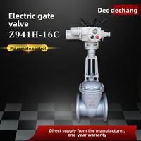 Katup Gerbang Flens Listrik Z941H-16C Baja Cor Tahan Suhu Tinggi Uap Tekanan Tinggi Katup Pengatur Kontrol Jarak Jauh DN150/DN200