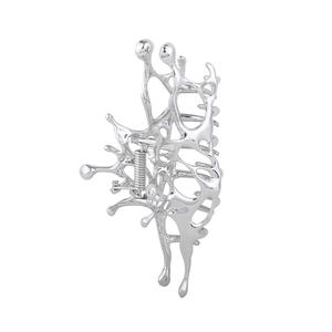 مشبك شعر معدني سائل كمية عالية مشبك مخلب الشعر للشعر السميك سعر خاص للنساء مقاس كبير مشبك شعر معدني مثل القرش - Product Image 1