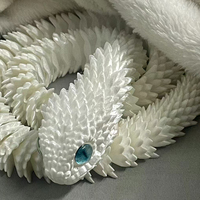 Dragon serpent imprimé en 3D figurines imprimées en 3D décoration du nouvel an 2025 ornement de table traditionnel jouets 3d pour enfants cadeau de noël