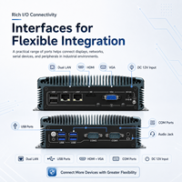 Mini PC Compacto Sin Ventilador con CPU I3-6005U/I5-6200U/I7-6500U, Doble LAN, 6 Puertos COM, USB, HD, VGA y SSD para Kiosco, Gateway, Control de Borde