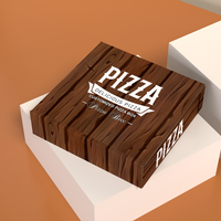 Kotak Pizza Kemasan Grosir Berkualitas Tinggi dengan Logo Kustom, Portabel, Dapat Digunakan Kembali, Berbahan Karton Bergelombang dari Cina