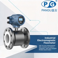 Flowmeter Elektromagnetik Industri yang Dapat Disesuaikan untuk Air/Cairan, Anti Ledakan, OEM, Akurasi 0.5%, Flange Karbon
