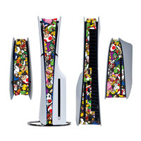 Autocollants décoratifs pour console de jeu version numérique, imperméables, antichocs, anti-poussière, couleur personnalisable, accessoires