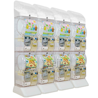 Distributeur de capsules Gacha en métal avec paiement par pièces pour divertissement, en plastique