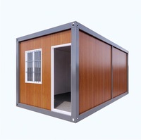 Conteneur plat modulaire préfabriqué portatif prêt à l'emploi 20 pieds 40 pieds Maison Van Maisons préfabriquées