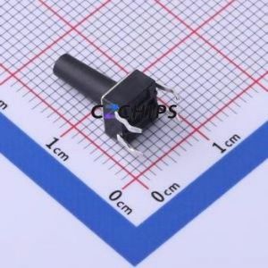 TS-1095PD-A155B3-D2 Tactile Switch Through hole-4P,6x6mm Switch Single Pole Single Throw Round Button 2.5N Through Hole - Product Image 2