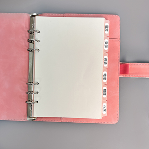 Juego de Separadores de Índice de PVC de Colores Clásicos para Cuaderno Espiral, Separador de Páginas para Cuaderno de Oficina y Escuela, 6 Agujeros, A5 A6, Papelería - Product Image 1