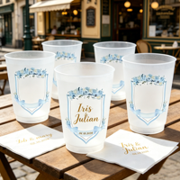 Gobelets en plastique jetables de 12oz, 14oz, 16oz pour mariage, et verres à liqueur/jus en plastique jetables de 1oz/2oz pour réceptions de mariage et événements – Vente en gros