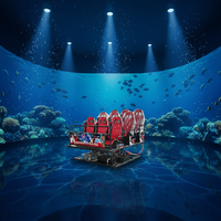 Système de cinéma de réalité virtuelle dynamique hydraulique 5D/7D/9D/12D pour centres commerciaux et parcs