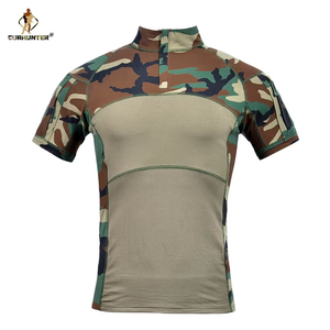Camiseta Táctica de Manga Corta de Poliéster y Algodón de Alta Calidad a Precio Económico, Uniforme Táctico para Actividades al Aire Libre - Product Image 2
