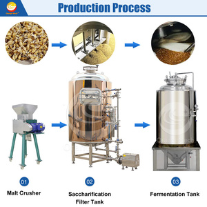 ORME Industry All in One Beer Brew System Cervecería completa comercial 300L 1000L Beer Brew Equipment - Product Image 3