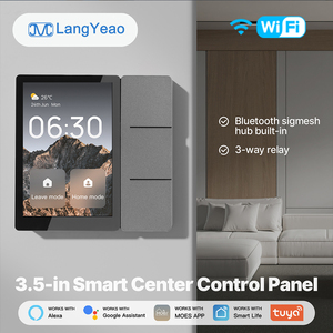 Panel de Control Inteligente LangYeao de 3.5 Pulgadas, Compatible con Tuya, Sigmesh Gateway 3 Relays, Funciona con Alexa y <span class=keywords><strong>Google</strong></span> Home - Product Image 1