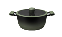 Set Peralatan Masak Anti Lengket Bertekstur Berlian, Bodi Aluminium Die-Cast Tahan Lama, Panci Dapur Premium dengan Desain Stylish