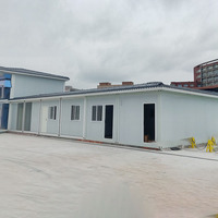 Maisons conteneurs en acier mobiles de luxe à assemblage rapide, deux chambres, préfabriquées, modulaires, mini-maisons, style mid-century modern, avec salle de bain