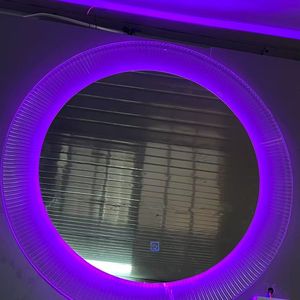 <span class=keywords><strong>Miroir</strong></span> <span class=keywords><strong>mural</strong></span> LED rond géant en acrylique moderne minimaliste de luxe sur mesure pour la décoration de la maison - Product Image 3