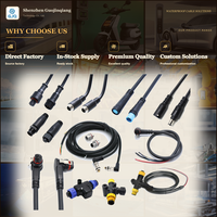 Connecteurs de câblage étanches personnalisés M6 M8 IP65 IP67, 2, 3, 4, 5, 6, 7 broches, mâle/femelle, type aviation, moulés