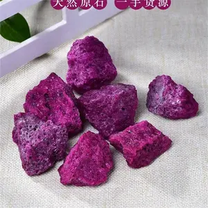 Wholesale Fengshui Home Decor Spiritual Products Rough Gemstone Natural Honey Comb Ruby Raw Stone For Gift