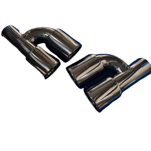 Punta de Escape de Acero Inoxidable de Titanio Negro de 3.5 Pulgadas, Forma de H, Tubo Doble Universal, Punta de Silenciador de Escape de Carreras de Alto Rendimiento - Product Image 6