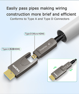<span class=keywords><strong>HDMI</strong></span> Nam để <span class=keywords><strong>HDMI</strong></span> Nam 4K 60Hz hoạt động AOC <span class=keywords><strong>HDMI</strong></span> sợi cáp quang loại A để loại D - Product Image 6