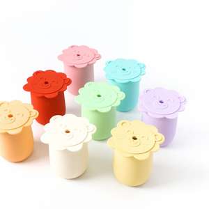OEM Tasse à bec en silicone pour bébé à bas prix Tasse à bec pour bébé imprimé d'animaux - Product Image 1