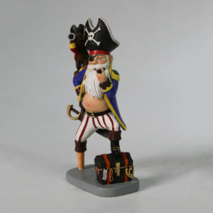 Figura de Gnomo Pirata con Cofre <span class=keywords><strong>del</strong></span> <span class=keywords><strong>Tesoro</strong></span> de Resina para Decoración de Halloween y Cuarto de Hombre - Product Image 1