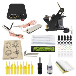 Kit Completo de Máquina de Tatuar con Bobina, Fuente de Alimentación, Agarre y Juego de Agujas para Artistas del Tatuaje Principiantes, Entrenamiento y Uso en Estudio - Product Image 1