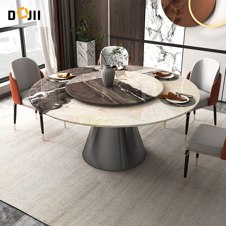 Luxurious Round Marble Top Dining Tables for Modern Living