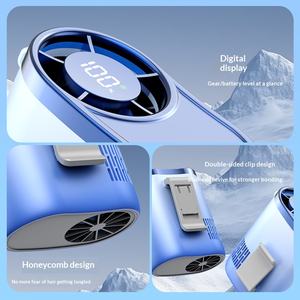 Ventilateur portable rechargeable 3000 mAh à clipser à la ceinture, idéal pour l'escalade en extérieur, mini-ventilateur sans fil à suspendre au cou, <span class=keywords><strong>prix</strong></span> de gros abordable - Product Image 5